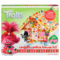 Cookies United DreamWorks Trolls Cookie House Kit, Confetti, 29 Ounce