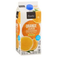 Essential Everyday Orange Juice, From Concentrate, No Pulp, 64 Ounce