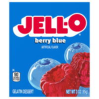 Jell-O Berry Blue Gelatin Dessert Mix, 3 Ounce