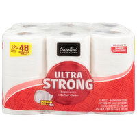 Essential Everyday Ultra Strong Bathroom Tissue, 2-Ply, 12 Each