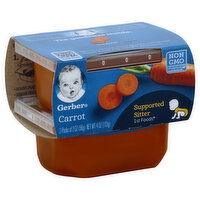 Gerber Natural for Baby Carrot, Supported Sitter 1st Foods, 2 Each