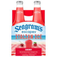 Seagram's Escapes Malt Beverage, Premium, Cherry, Italian Ice, 4 Each