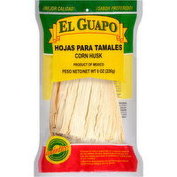 El Guapo Whole Corn Husks (Hoja Enconchada Para Tamales), 8 Ounce