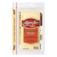 Alpine Lace 25% Reduced Fat Deli Thin Swiss Cheese, 8 Ounce