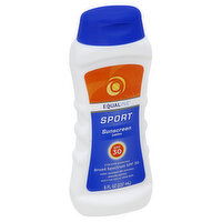 Equaline Sunscreen, Sport,  Lotion, Broad Spectrum SPF 30, 8 Ounce