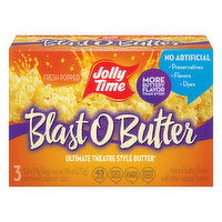 Jolly Time Popcorn, Blast O Butter, 3 Each