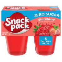 Snack Pack Zero Sugar Low Calorie Strawberry Juicy Gels, 4 Each