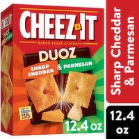 Cheez-It Duoz Cheese Crackers, Sharp Cheddar and Parmesan, 12.4 Ounce