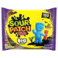 SOUR PATCH KIDS BIG Individually Wrapped Soft & Chewy Halloween Candy, Bulk Candy, 100 Pieces, 19.4 Ounce