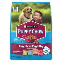 Puppy Chow Dry Dog Food Purina Puppy Chow High Protein Dry Puppy Food, Tender & Crunchy With Real Beef, 15 Pound