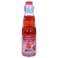 Shirakiku Carbonated Drink, Strawberry, 6.76 Fluid ounce