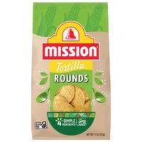 Mission Rounds Tortilla Chips, 11 Ounce