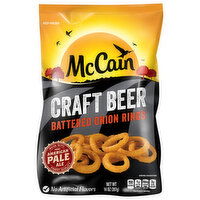 McCain Onion Rings, Battered, Craft Beer, 14 Ounce