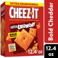 Cheez-It Baked Snack Crackers, Bold Cheddar, Extra Crunchy, 12.4 Ounce