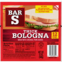 Bar-S Bologna Thick Sliced, 340 Gram