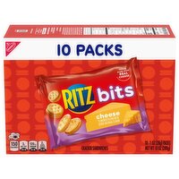 RITZ Bits Cheese Sandwich Crackers, 10 Snack Packs, 10 Ounce