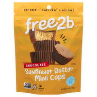 free2b Sunflower Butter Mini Cups, Chocolate, 4.2 Ounce