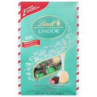 Lindt Lindor Assorted Chocolate Truffles, Peppermint, 15.2 Ounce