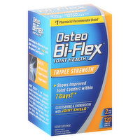 Osteo Bi-Flex Glucosamine & Chondroitin, Triple Strength, Joint Shield, 2 Per Day, Coated Tablets, 120 Each