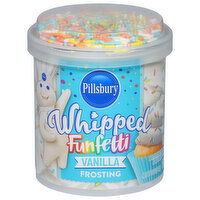 Pillsbury Funfetti Frosting, Vanilla, Whipped, 12 Ounce