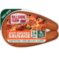 Hillshire Farm Hot Smoked Sausage, 14 Ounce