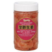 Shirakiku Ginger, Sweet Pickled, 12 Ounce