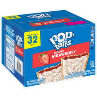 Pop-Tarts Toaster Pastries, Frosted, Strawberry, 2 Each