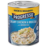 Progresso Soup, Creamy Chicken & Broccoli, Rich & Hearty, 18.5 Ounce