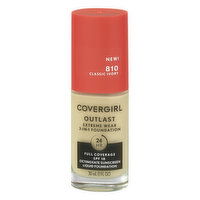 CoverGirl Outlast Foundation, 3-in-1, Classic Ivory 810, 30 Millilitre