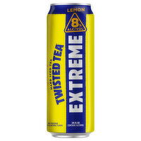 Twisted Tea Hard Iced Tea, Lemon, Extreme, 24 Fluid ounce
