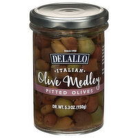 DeLallo Pitted Italian Olive Medley, 5.3 Ounce