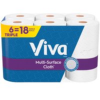 Viva Multi-Surface Cloth Towels, Choose-A-Sheet, Triple, 2 Ply, 6 Each