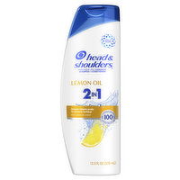 Head & Shoulders 2 in 1 Dandruff Shampoo and Conditioner, Lemon Essential Oil, 12.5 oz, 12.5 Ounce