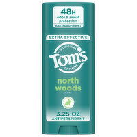 Tom's of Maine Antiperspirant, North Woods Scent, Extra Effective, 3.25 Ounce