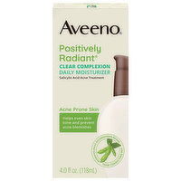 Aveeno Positively Radiant Daily Moisturizer, Clear Complexion, 4 Fluid ounce