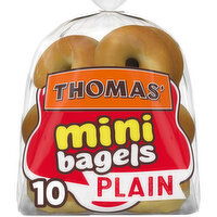 Thomas' Plain Mini Mini Bagels, 10 count, 15 oz, 10 Each