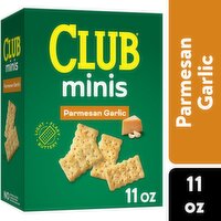 Club Crackers, Parmesan Garlic, 11 Ounce
