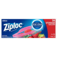 Ziploc Seal Top Bags, Storage, Gallon, 38 Each