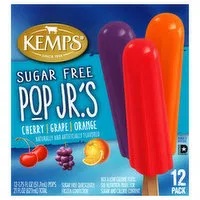 Kemps Pop Jr.'s No Sugar Added Pops, 12 Each