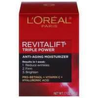 Revitalift Moisturizer, Anti-Aging, Triple Power, 1.7 Ounce