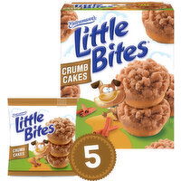 Entenmann's Little Bites Crumb Cake Cinnamon & Brown Sugar Mini Muffins, 5 packs, (4 ct each), 8.75 lbs  Case, 5 Each