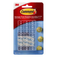 Command Decorating Clips, Clear, 1 Each