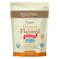 Spectrum Essentials Cold Milled Organic Ground Premium Flaxseed Dietary Supplement, 14 Ounce