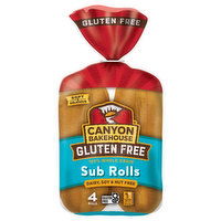 Canyon Bakehouse Sub Rolls, Gluten Free, Whole Grain, 4 Each