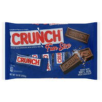 Crunch Candy Bars, Milk Chocolate, Fun Size, 10 Ounce