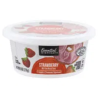 Essential Everyday Cream Cheese Spread, Strawberry, 8 Ounce