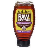 Aunt Sue's Honey, Raw & Unfiltered, Wildflower, 16 Ounce