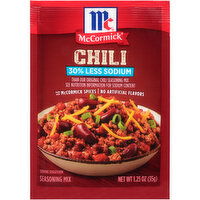 McCormick Less Sodium Chili Seasoning Mix, 1.25 Ounce