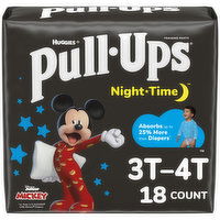 Pull-Ups Night Time Training Pants, Disney Junior Mickey, 3T-4T (32-40 lbs), 18 Each