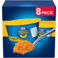 Kraft Original Macaroni & Cheese Easy Microwavable Dinner, 8 Each